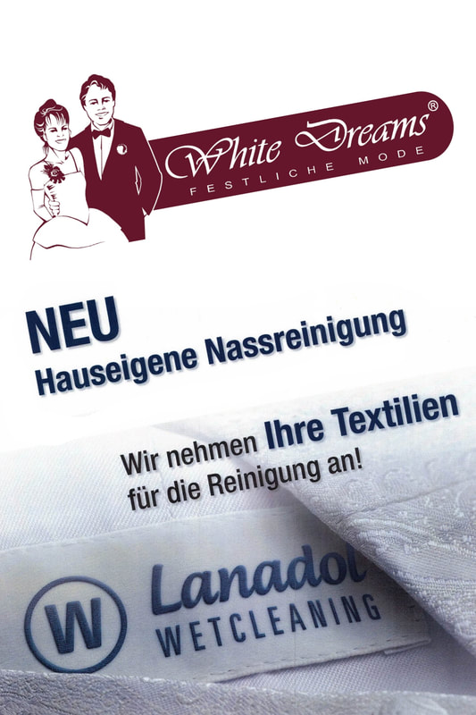 Unsere professionellen Nassreinigung in Zabeltitz bei White Dreams - Festliche Mode